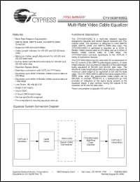 Click here to download CYV15G0102EQ Datasheet
