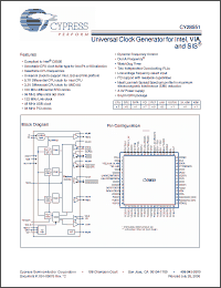 Click here to download CY28551 Datasheet