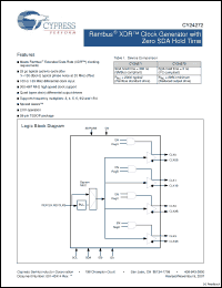 Click here to download CY24272 Datasheet