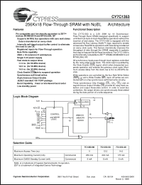 Click here to download CY7C1353 Datasheet