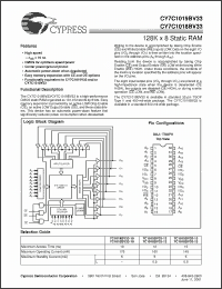 Click here to download CY7C1018BV33 Datasheet