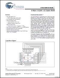 Click here to download CY62158EV30LL-45BVXI Datasheet