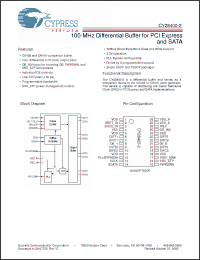 Click here to download CY28400OXC-2 Datasheet