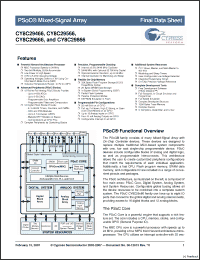 Click here to download CY8C29466_07 Datasheet