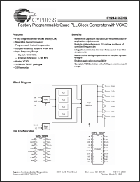 Click here to download CY244ZXC Datasheet