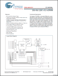 Click here to download CY14E256L-SZ25XCT Datasheet