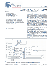 Click here to download CY7C1214H-133AXI Datasheet