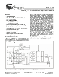 Click here to download CY7C1217F Datasheet