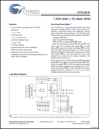 Click here to download CY7C1021D Datasheet