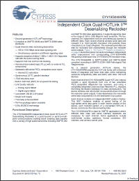 Click here to download CYV15G0404RB-BGXC Datasheet