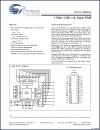 Click here to download CY7C1018DV33-10VXI Datasheet