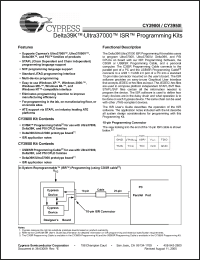 Click here to download CY3900I_05 Datasheet