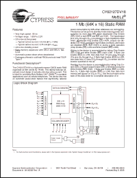 Click here to download CY62127DV18L-55ZI Datasheet