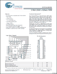Click here to download CY7C1010DV33-10ZSXI Datasheet