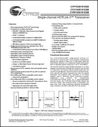 Click here to download CYW15G0101DXB-BBC Datasheet