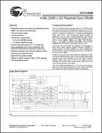 Click here to download CY7C1364B Datasheet