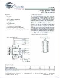 Click here to download CY7C192-12VC Datasheet