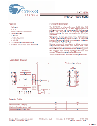 Click here to download CY7C197N-45PXC Datasheet