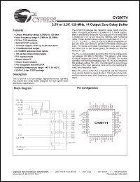 Click here to download CY29774 Datasheet
