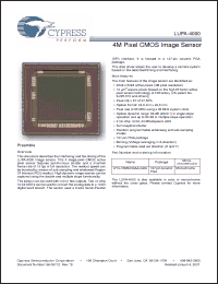 Click here to download LUPA-4000_07 Datasheet
