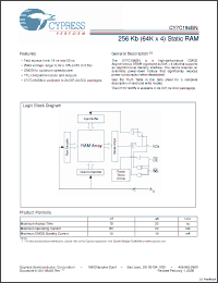 Click here to download CY7C194BN-25VC Datasheet