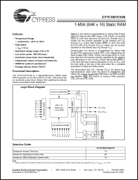 Click here to download CY7C1021CV26 Datasheet