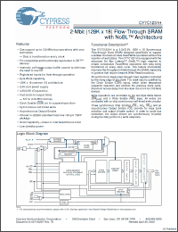 Click here to download CY7C1231H-133AXI Datasheet