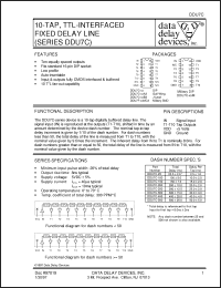 Click here to download DDU7C-100 Datasheet