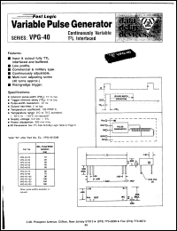Click here to download VPG-40-200 Datasheet