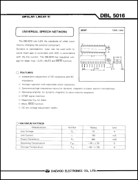 Click here to download DBL5016 Datasheet