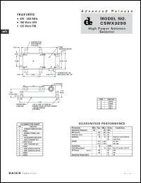 Click here to download CSWX9290 Datasheet