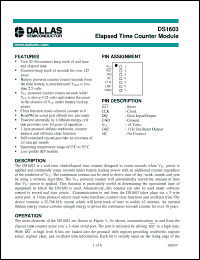 Click here to download DS1603 Datasheet