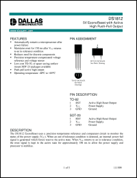 Click here to download DS1812R-15/T&R Datasheet