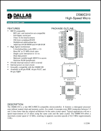 Click here to download DS80C310-ECG Datasheet