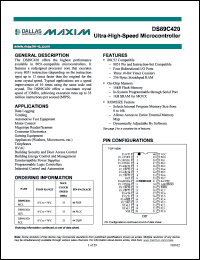 Click here to download DS89C420-QCL Datasheet