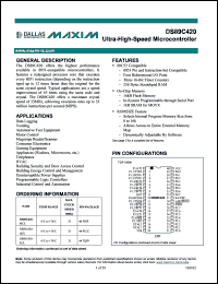 Click here to download DS89C420-MCL Datasheet