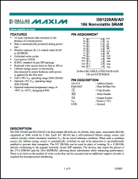 Click here to download DS1220AD-120-IND Datasheet