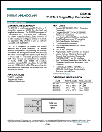 Click here to download DS2155 Datasheet