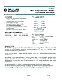 Click here to download DS1052U-100 Datasheet