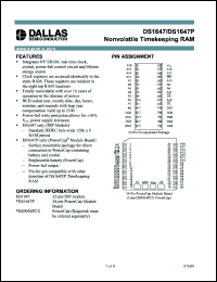 Click here to download DS1647P Datasheet