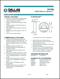 Click here to download DS1996 Datasheet