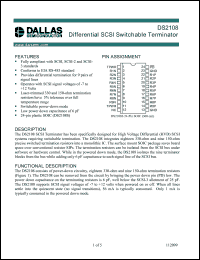 Click here to download DS2108 Datasheet