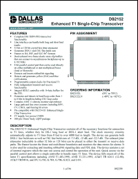 Click here to download DS2152 Datasheet