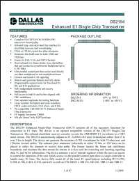 Click here to download DS2154 Datasheet