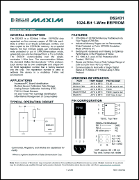 Click here to download DS2431X Datasheet