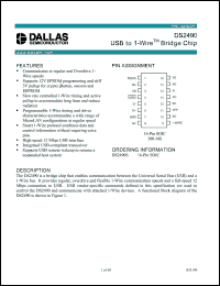 Click here to download DS2490 Datasheet