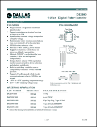 Click here to download DS2890T Datasheet