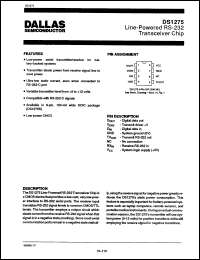 Click here to download DS1275SN Datasheet