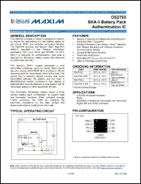 Click here to download DS2703U+R Datasheet