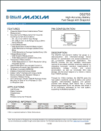 Click here to download DS2755E+R Datasheet